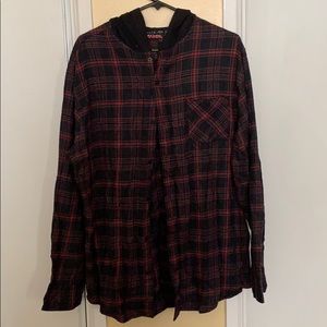 Hooded flannel